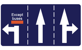 Appropriate Traffic Lane at Junction Ahead