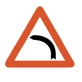 Left Bend Warning