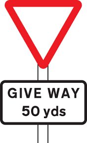 Distance to 'GIVE WAY' Line Ahead