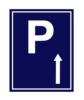 Parking Place Indicated Ahead
