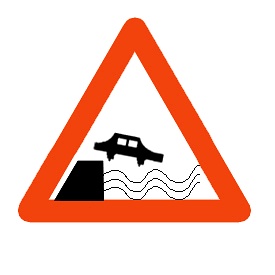 Road Leads to Quay or River Bank