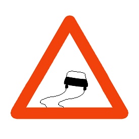 Slippery Road / Skid Risk