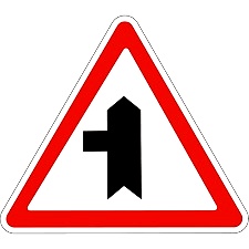 Small Road Joining from Left Side