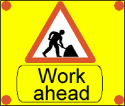 Work Ahead / Road Works